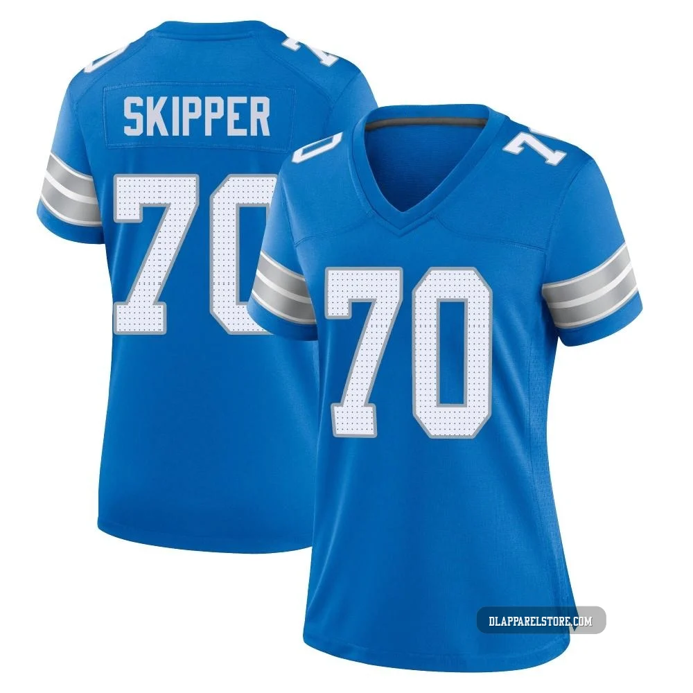 Dan Skipper ＃70 Detroit Lions Game 2nd Jersey - Women's Blue