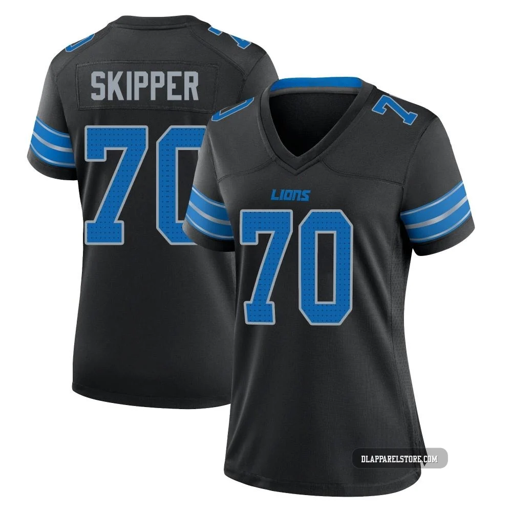 Dan Skipper ＃70 Detroit Lions Game Alternate 2nd Jersey - Women's Black