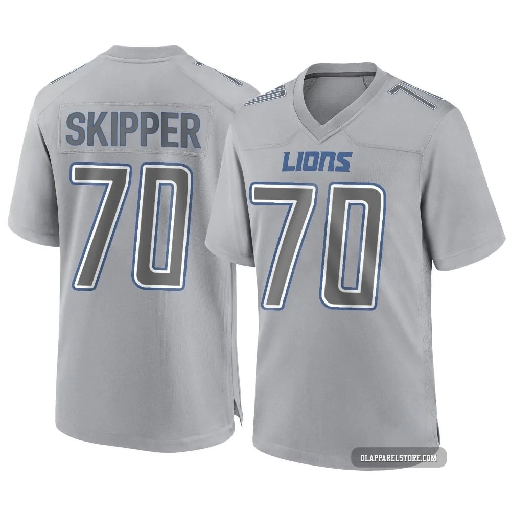 Dan Skipper ＃70 Detroit Lions Game Atmosphere Fashion Jersey - Men's Gray