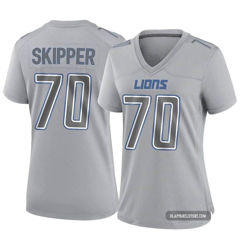 Dan Skipper ＃70 Detroit Lions Game Atmosphere Fashion Jersey - Women's Gray