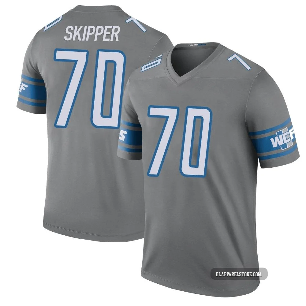 Dan Skipper ＃70 Detroit Lions Legend Color Rush Steel Jersey - Youth
