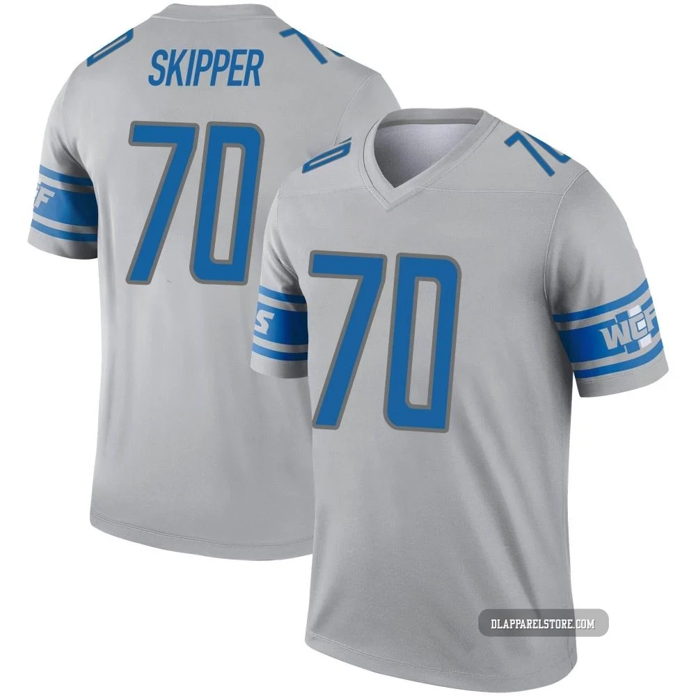 Dan Skipper ＃70 Detroit Lions Legend Inverted Jersey - Men's Gray