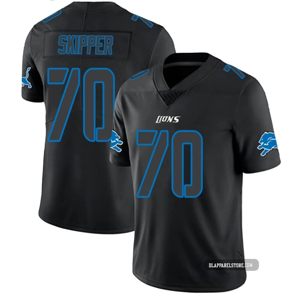 Dan Skipper ＃70 Detroit Lions Limited Jersey - Men's Black Impact