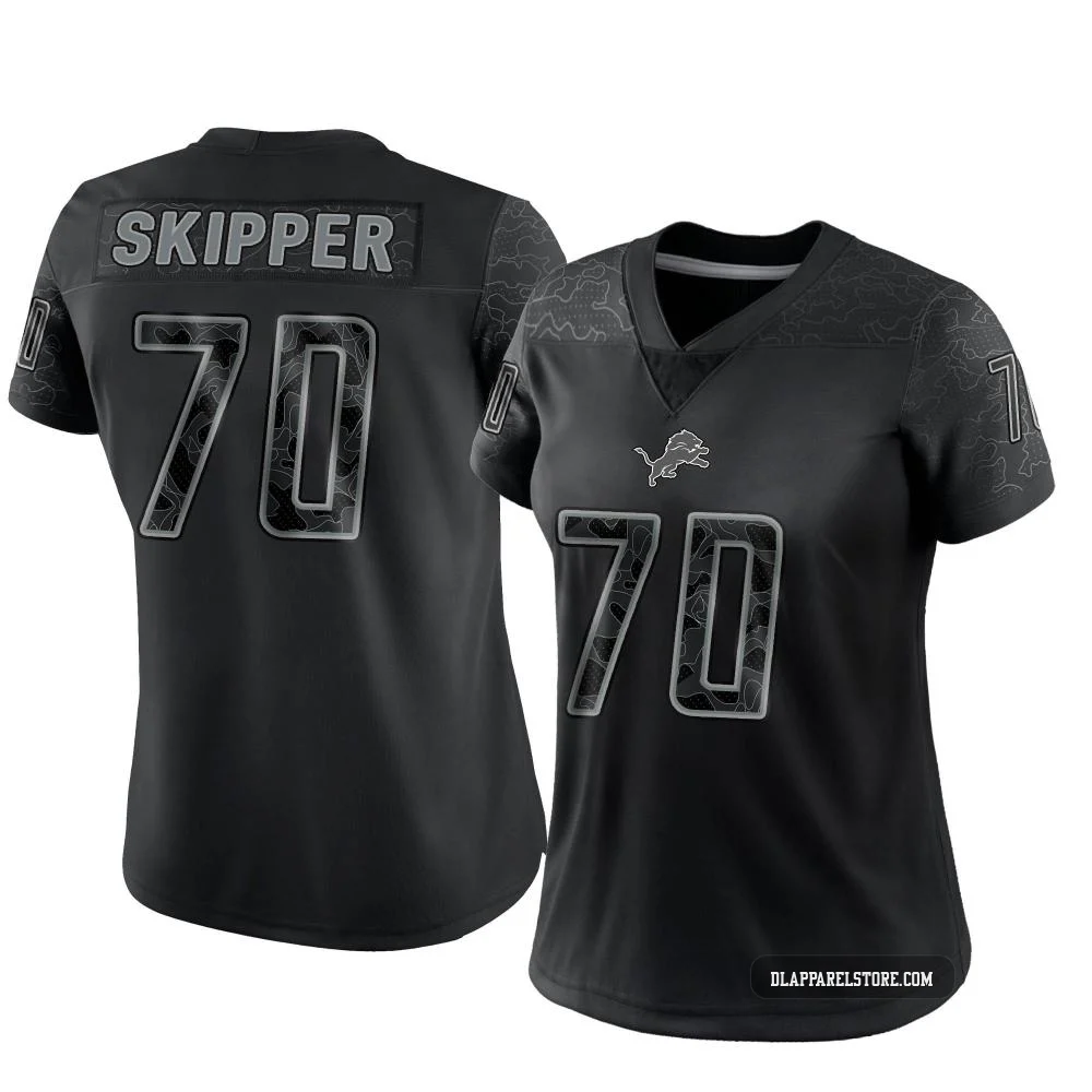 Dan Skipper ＃70 Detroit Lions Limited Reflective Jersey - Women's Black