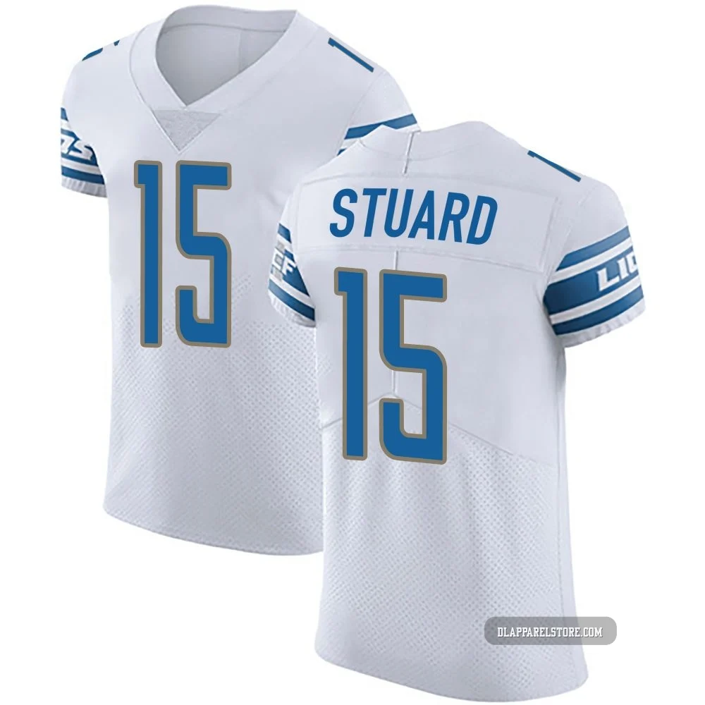 Grant Stuard ＃15 Detroit Lions Elite Vapor Untouchable Jersey - Men's White