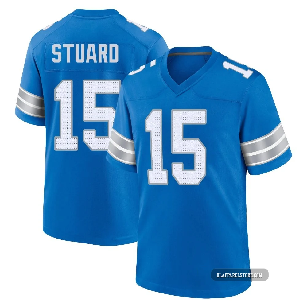 Grant Stuard ＃15 Detroit Lions Game 2nd Jersey - Men's Blue