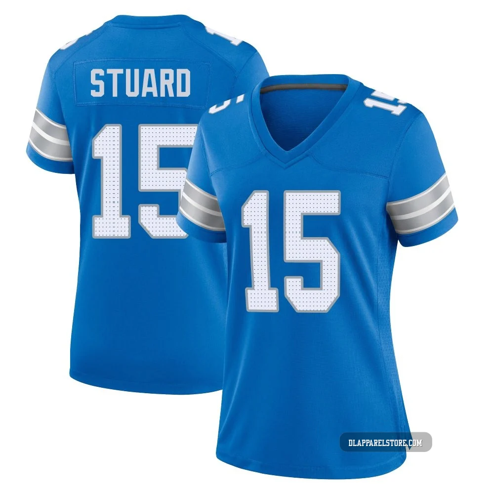 Grant Stuard ＃15 Detroit Lions Game 2nd Jersey - Women's Blue