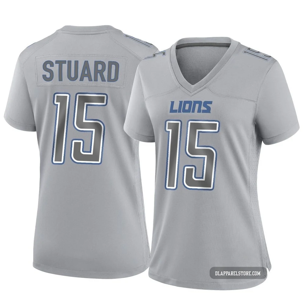 Grant Stuard ＃15 Detroit Lions Game Atmosphere Fashion Jersey - Women's Gray