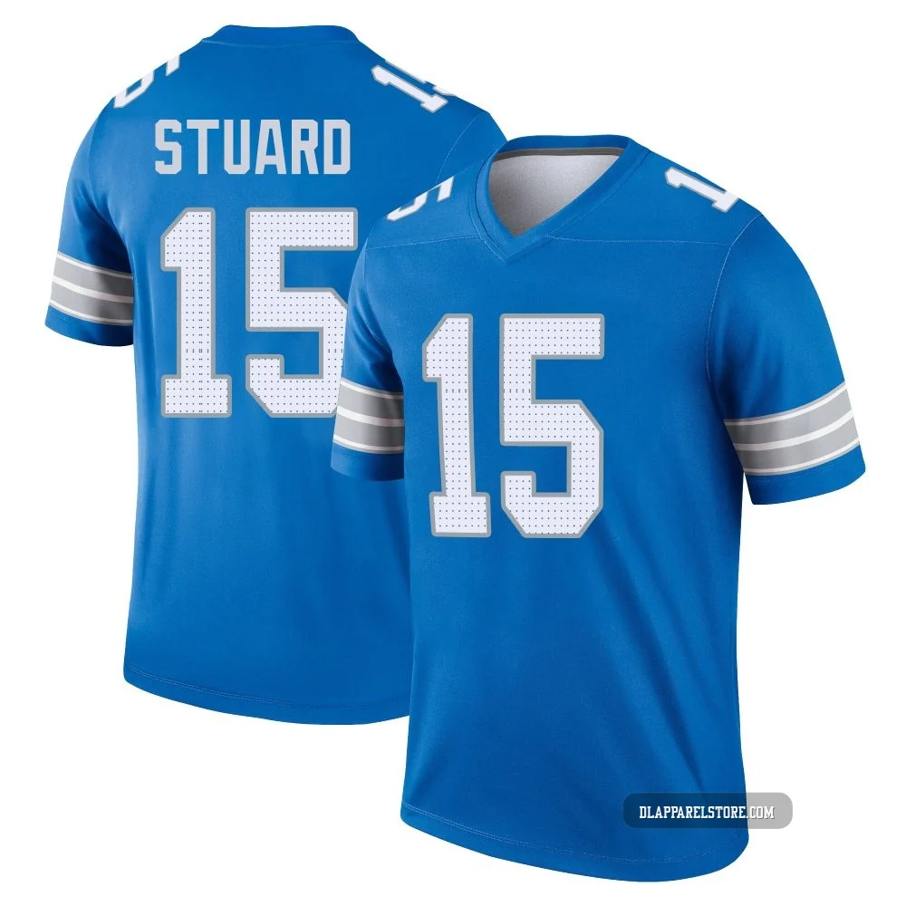 Grant Stuard ＃15 Detroit Lions Legend 2nd Jersey - Men's Blue