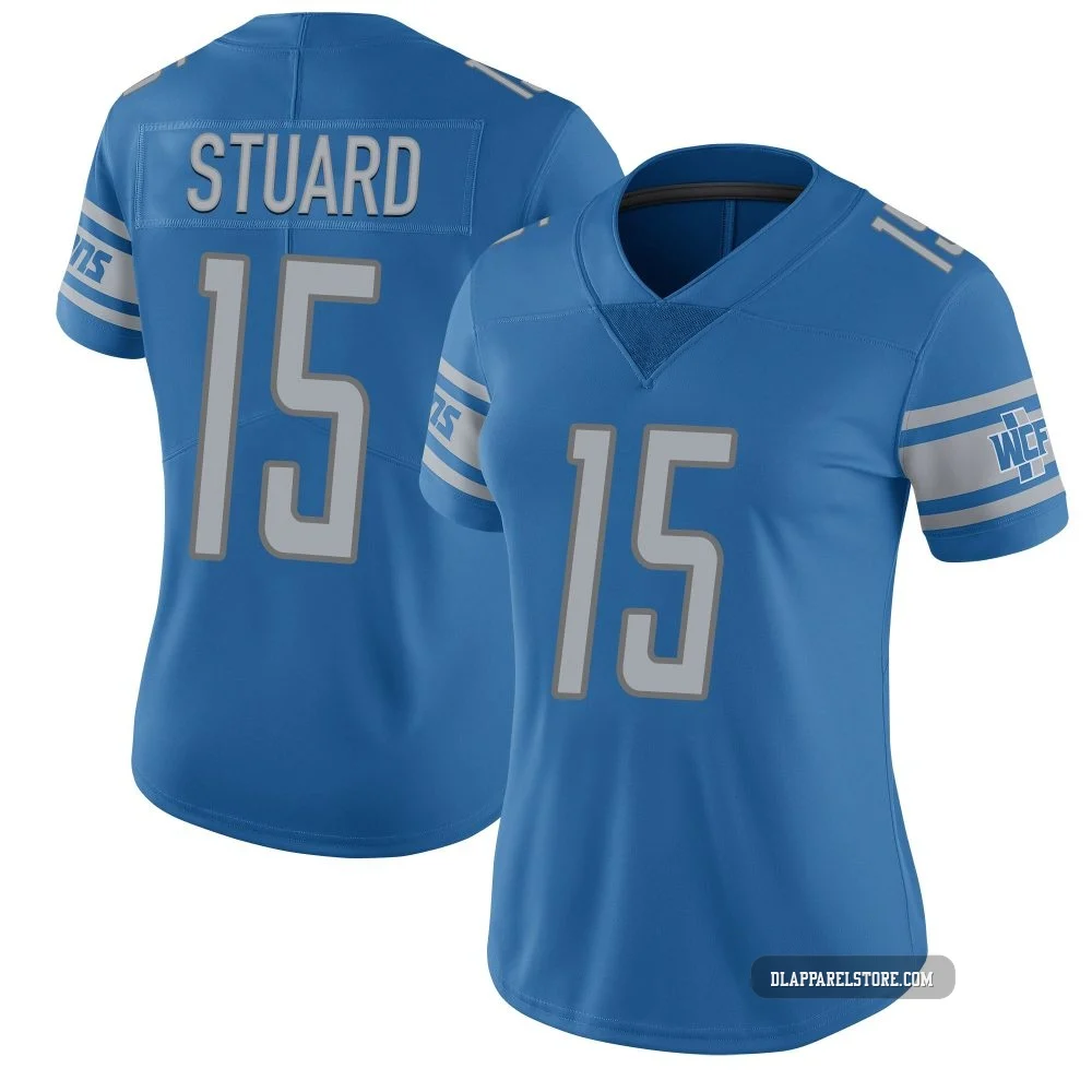Grant Stuard ＃15 Detroit Lions Limited Team Color Vapor Untouchable Jersey - Women's Blue