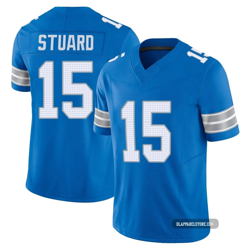 Grant Stuard ＃15 Detroit Lions Limited Vapor F.U.S.E. 2nd Jersey - Youth Blue