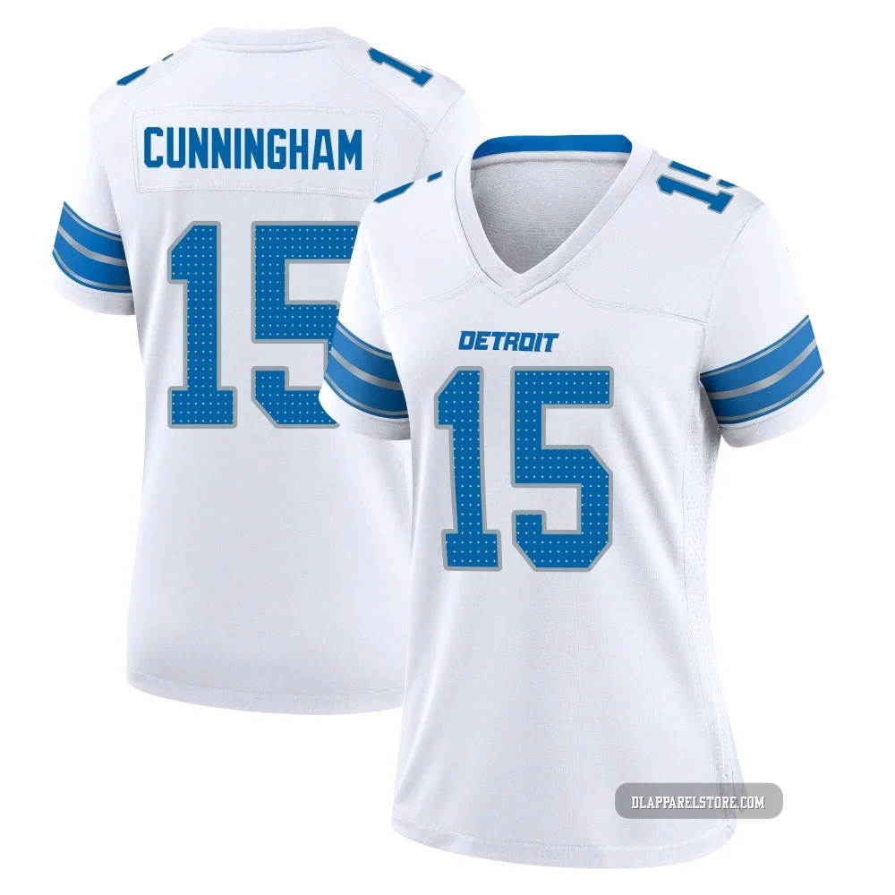 Malik Cunningham ＃15 Detroit Lions Game 2nd Jersey - Women's White