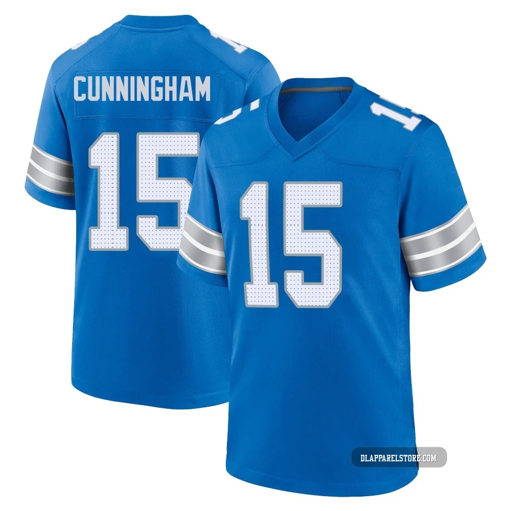 Malik Cunningham ＃15 Detroit Lions Game 2nd Jersey - Youth Blue