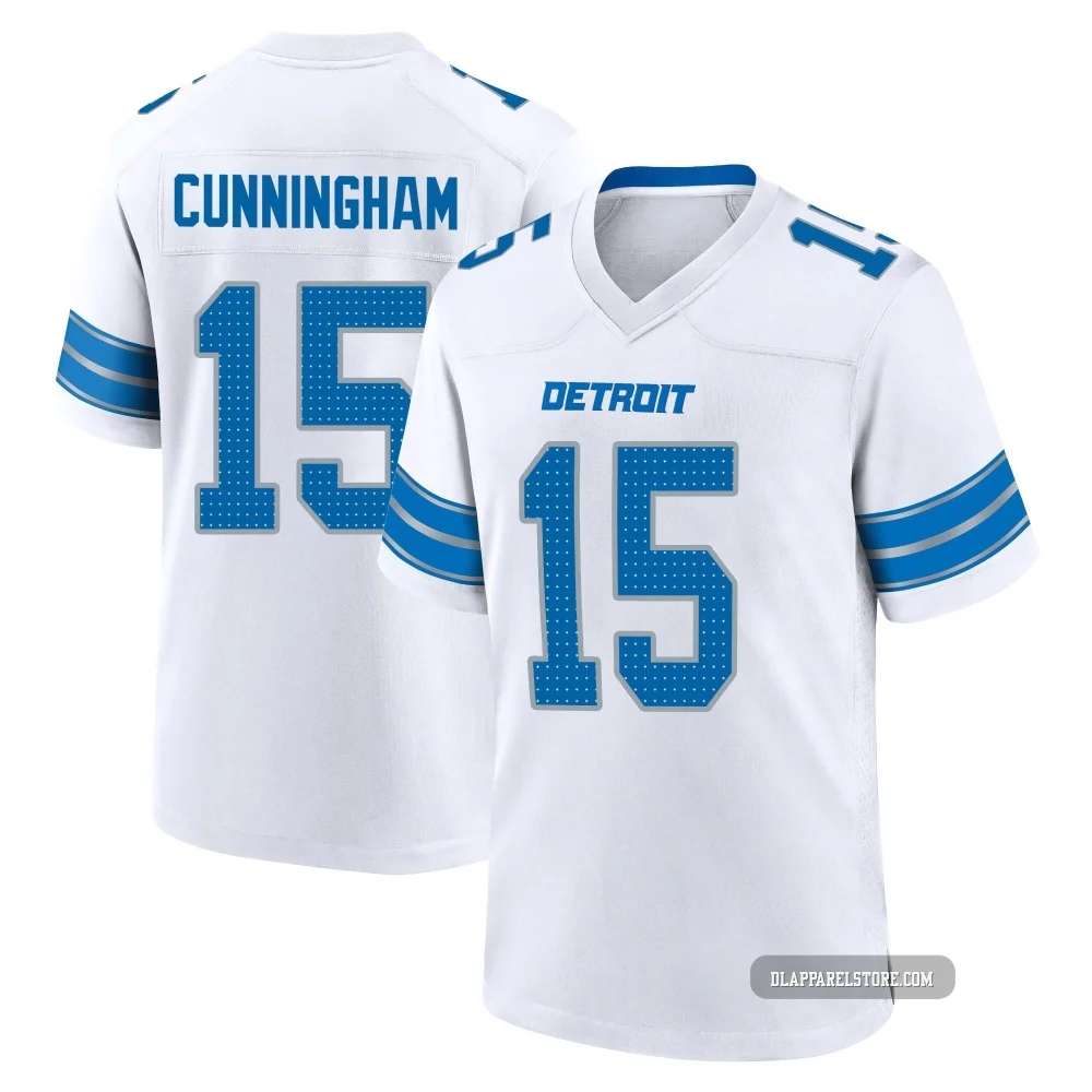 Malik Cunningham ＃15 Detroit Lions Game 2nd Jersey - Youth White