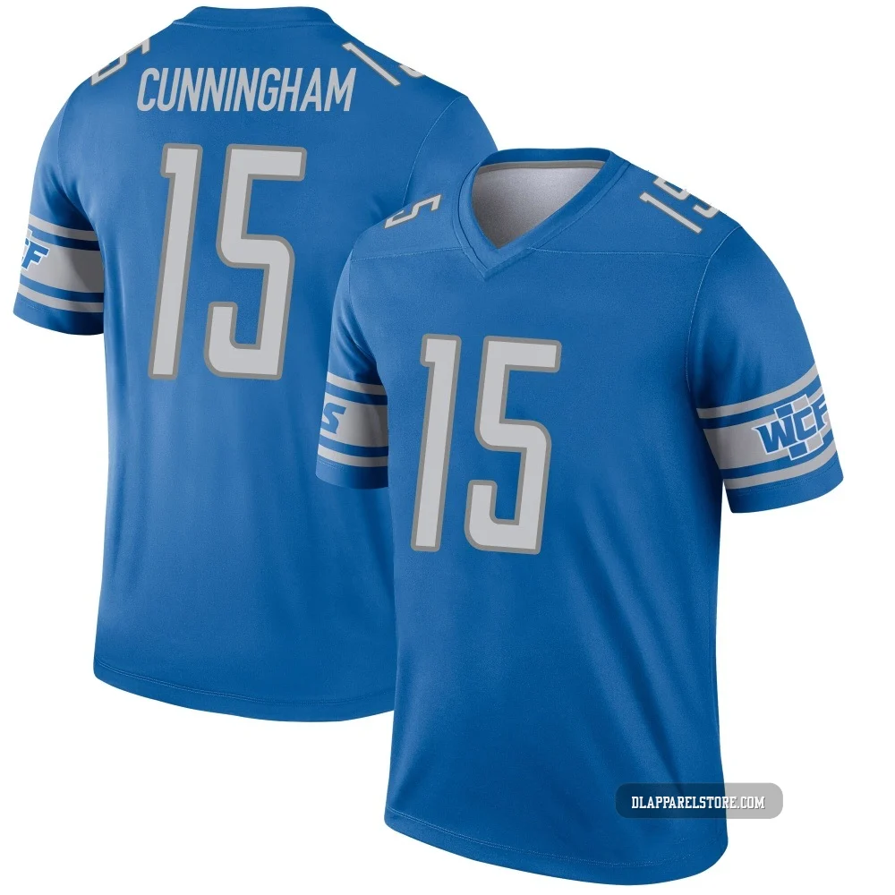 Malik Cunningham ＃15 Detroit Lions Legend Jersey - Youth Blue